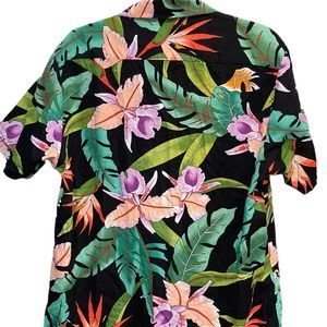 Vintage 9th Wave Mens M Hawaiian Extreme Networks Short Sleeve Shirt USA Cotton